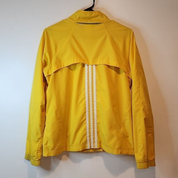 Adidas Sample Full Zip Windbreaker Track Jacket RARE Y2K Men's Size Med Yellow - Picture 12 of 16